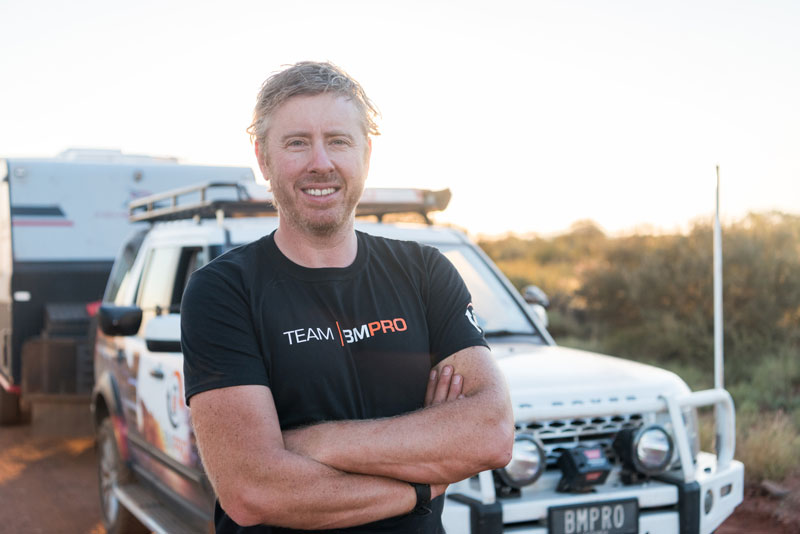 BMPRO brand ambassador David Bayliss on a trip to Karijini National Park