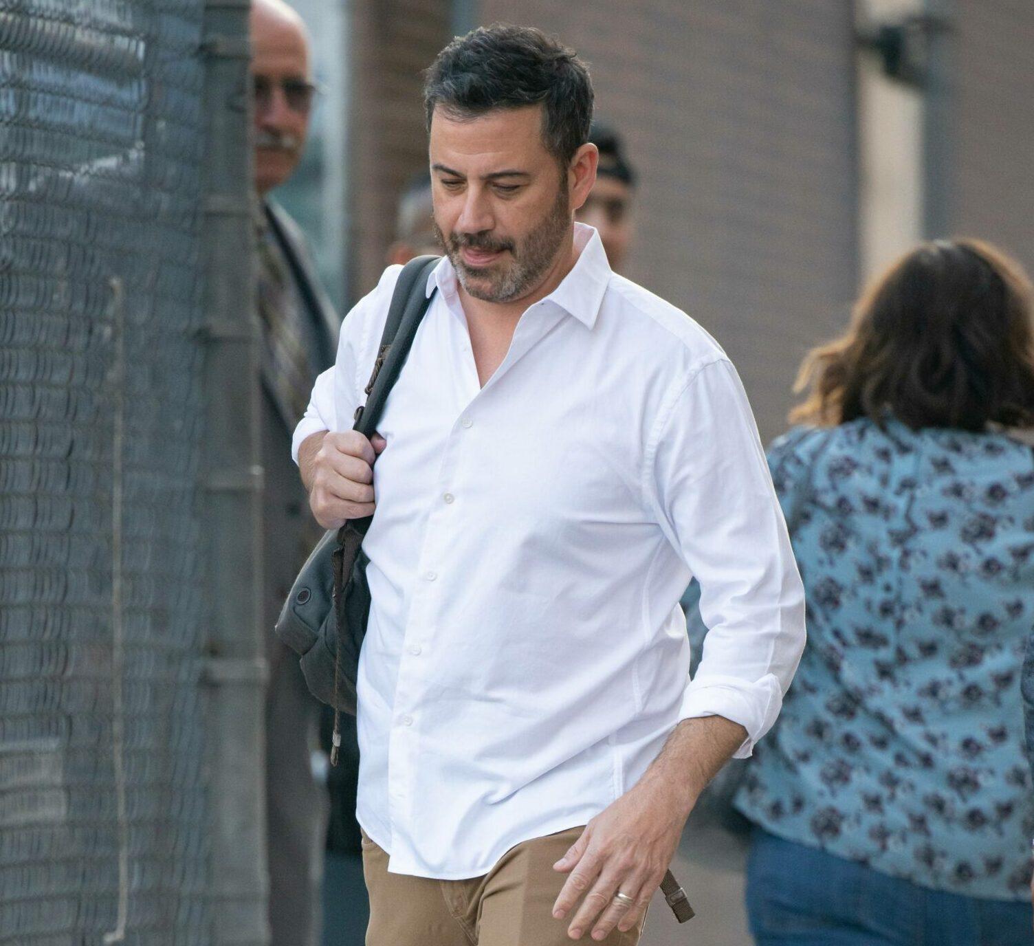 Jimmy KImmel is seen at 'Jimmy Kimmel Live' in Los Angeles, California.