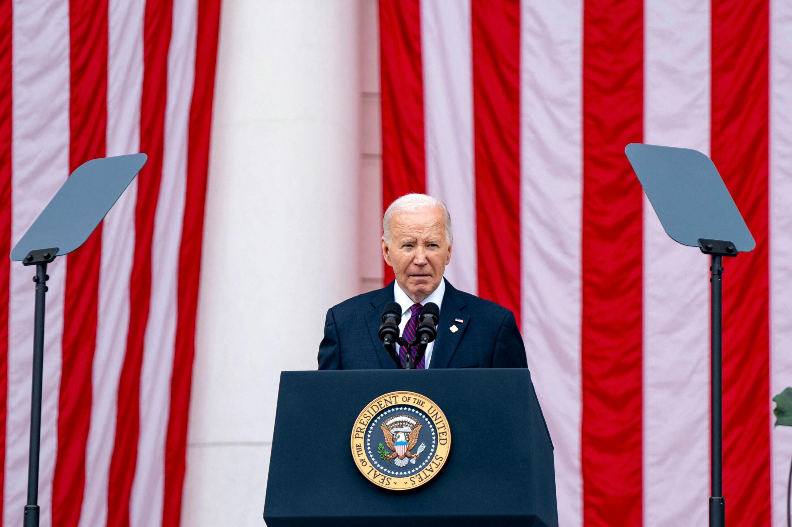 Joe Biden Visits Arlington National Cemetery on Memorial Day