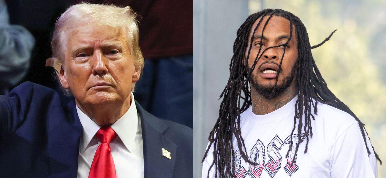 Donald Trump (left) Waka Flocka (right)