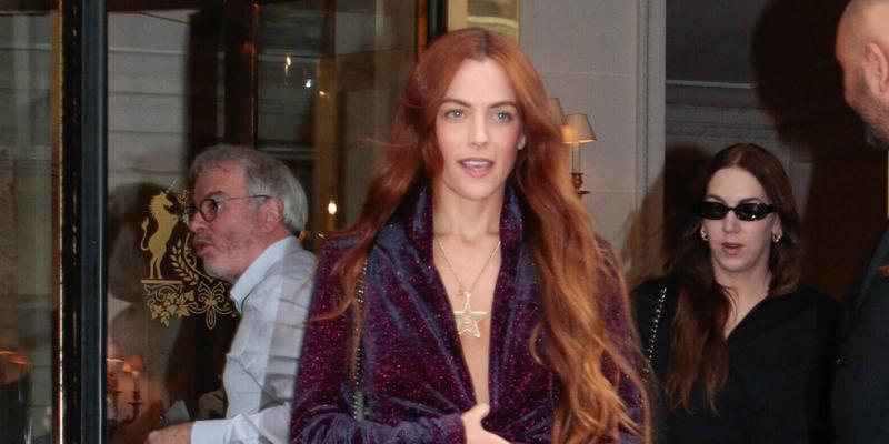 Riley Keough leaving her hotel during Paris Fashion Week