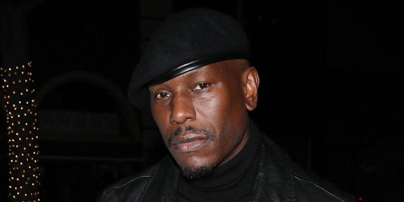 Tyrese Gibson is dressed in all black as he heads to Madeo restaurant for dinner