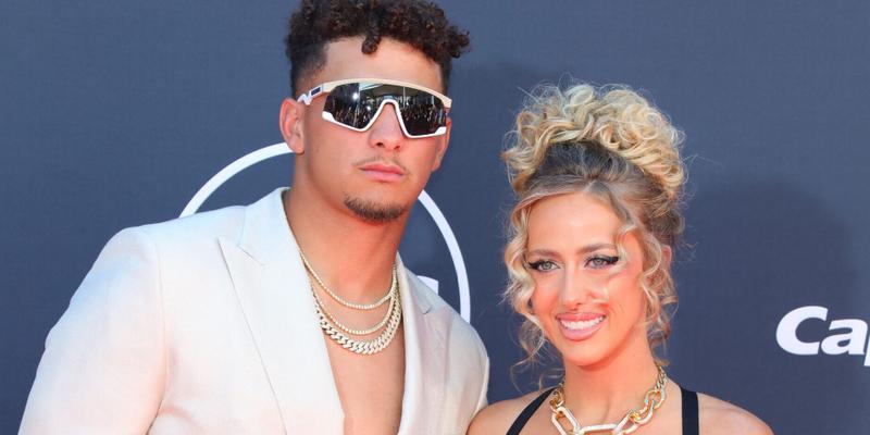 Brittany Mahomes and Patrick Mahomes at 2023 ESPY Awards