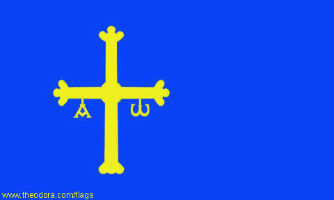 Flag of Asturias, Spain