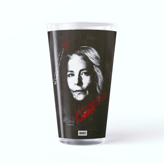 The Walking Dead Carol Graffiti Drinking Glass-0