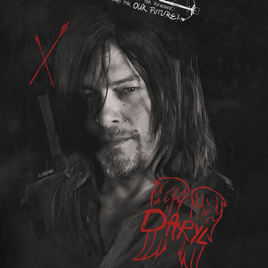 The Walking Dead Daryl Graffiti Drinking Glass-1