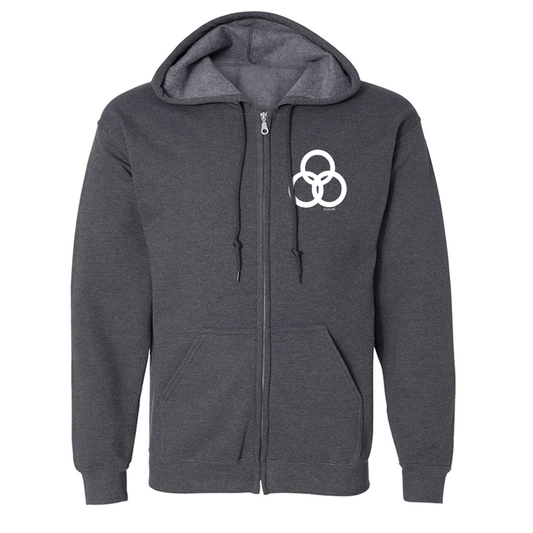 The Walking Dead: World Beyond Three Circle Entity Fleece Zip-Up Hooded Sweatshirt-2