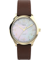 Modern Easy Reader 32mm Leather Strap Watch