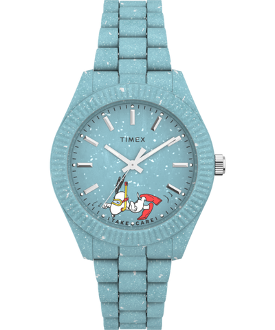 TW2V53200JR Timex Legacy Ocean x Peanuts 37mm Recycled Bracelet Watch primary image