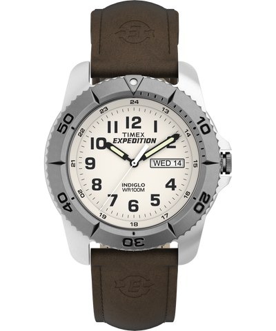 Expedition Traditional 40mm Leather Strap Watch