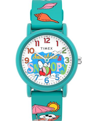 TW2V78500 Timex x Peanuts Just Beachy 36mm Silicone Strap Watch Primary Image