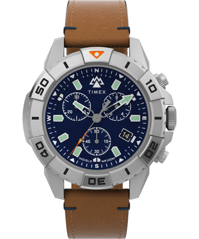 TW2W16300 Expedition Ridge Chronograph 42mm Eco-Friendly Leather Strap Watch Primary Image