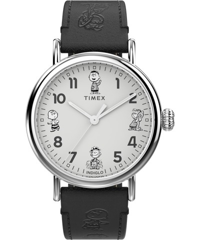 Timex Standard x Peanuts Sketch 40mm Leather Strap Watch