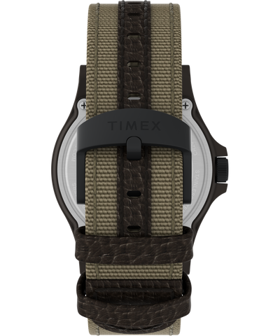 Timex Expedition® x Peanuts Beagle Scout 40mm Fabric with Leather Tab Strap Watch