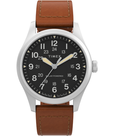 TW2V00200QY Expedition North Field Post Solar 36mm Eco-Friendly Leather Strap Watch primary image