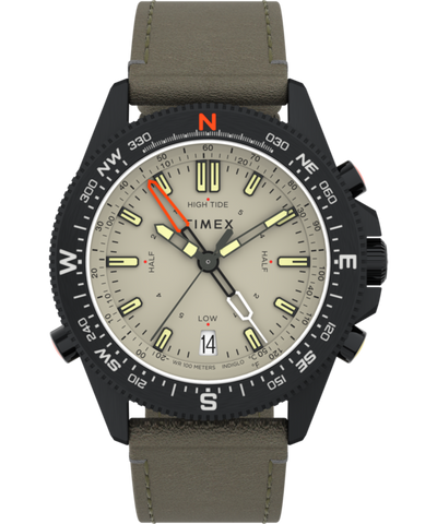 TW2V21800QY Expedition North® Tide-Temp-Compass 43mm Eco-Friendly Leather Strap Watch primary image