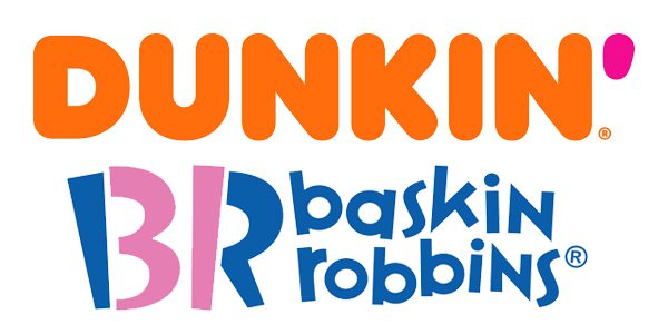 Dunkin ' and baskin-robbins logos are shown.