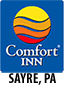 A logo of the comfort inn.