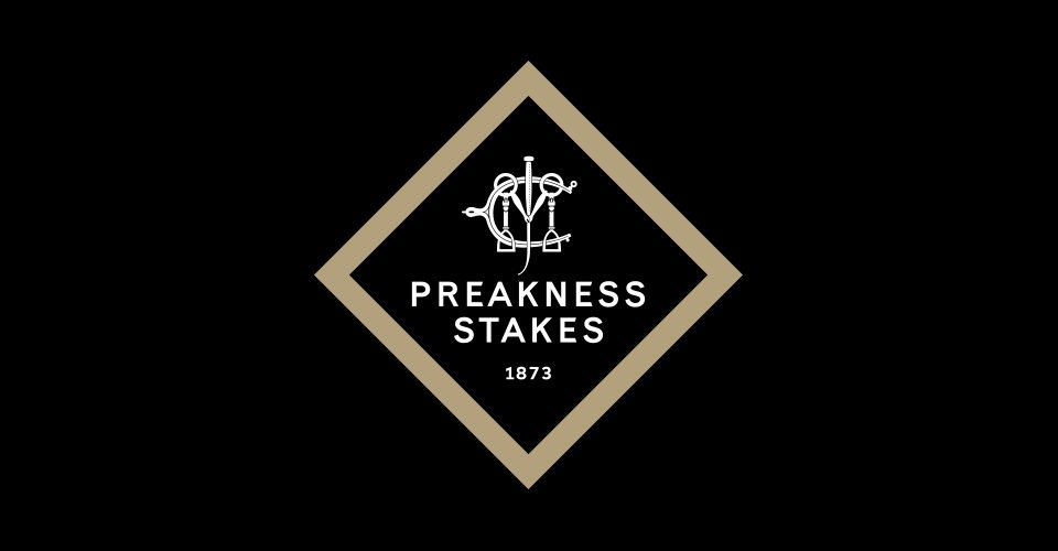 A black and white logo for preakness stakes.