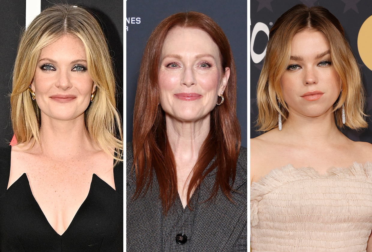 Julianne Moore, Meghann Fahy and Milly Alcock