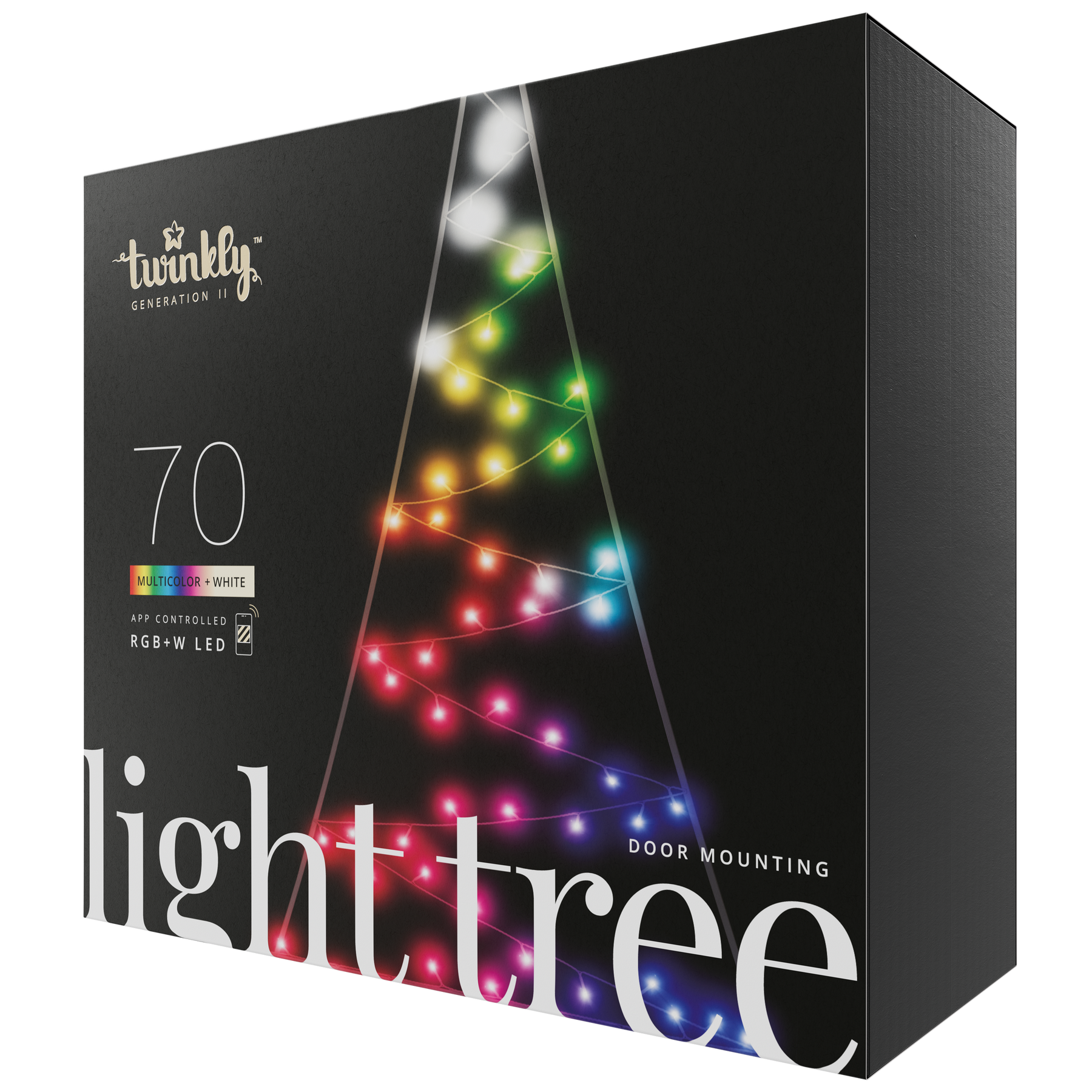 Light Tree 2D (flerfarvet + hvid udgave)