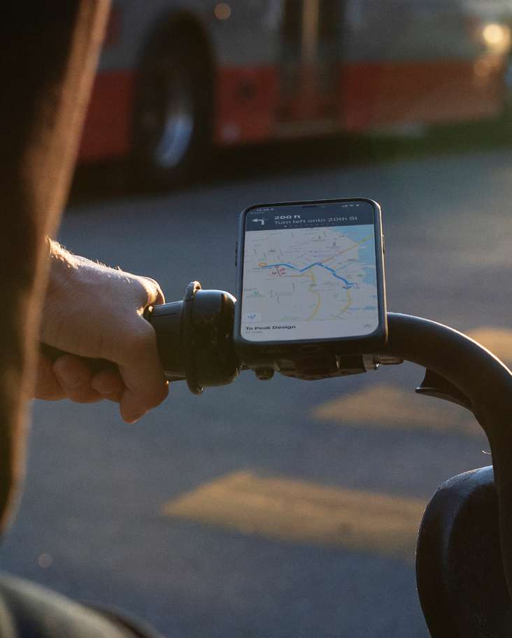 Phone Mount on Bicycle