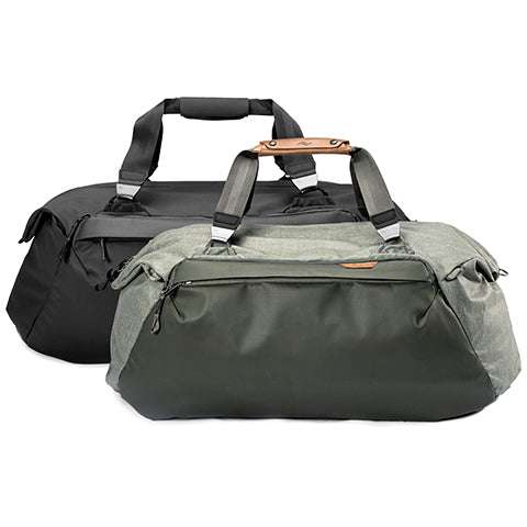 Black and Sage 65L Travel Duffel