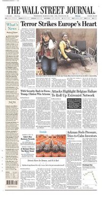 The Wall Street Journal 15 sehifəsinin görünüşü (23 mart 2016)