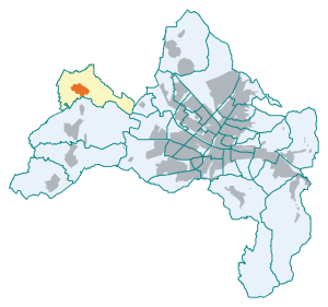 Lage im Stadtkreis Freiburg