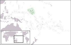 Geografisk plassering av Marshalløyane