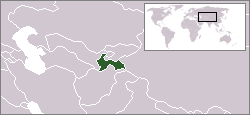 Lokasi Tajikistan