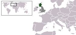 Geografisk plassering av Skottland