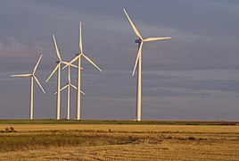 Small wind farm near Caen, France