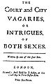 Image 20Intimate short stories: The Court and City Vagaries (1711). (from Novel)