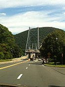The Bear Mountain Bridge EZ Pass Toll in August 2011.