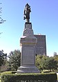 Volunteer Firemen monument in front of Texas State Capitol-front view