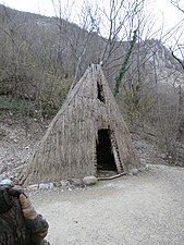 Replica of Lepenski Vir houses