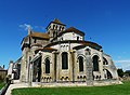 Abbaye Saint-Jouin de Marnes dans les Deux-Sèvres (Le chevet de l'église abbatiale de Saint-Jouin).