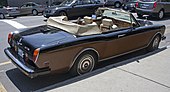 Rolls Royce Corniche circa 1986, with a manually installed tonneau cover