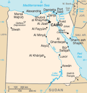 Мапа Эгіпту