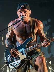 Flanagan performing with Cro-Mags in 2022