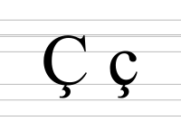 Writing cursive forms of Ç