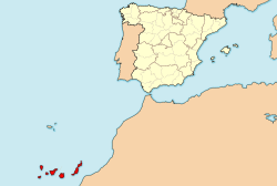 Location o Canary Islands