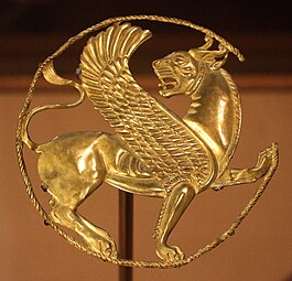 Golden winged lion