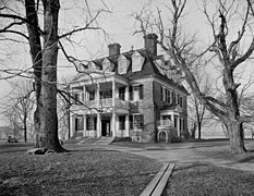 Un manoir de style georgien sur l'ancienne plantation Shirley.