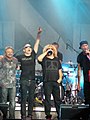 Chickenfoot live @ BosPop 2009. From left to right: Michael Anthony, Joe Satriani, Sammy Hagar and Chad Smith