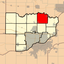 Map highlighting Butler Township, Scott County, Iowa.svg