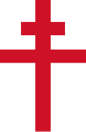 Unofficial The Cross of Lorraine, emblem of Free France (1940–1944)