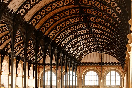 Reading room of Sainte-Geneviève Library in Paris.