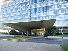 WHO Headquarters main entrance